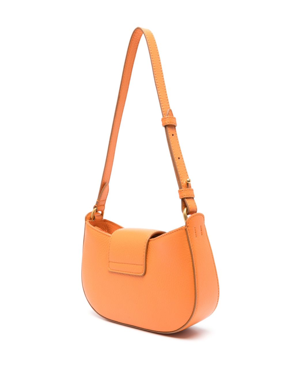 HOGAN Leather Shoulder Handbag with Maxi Buckle Detail