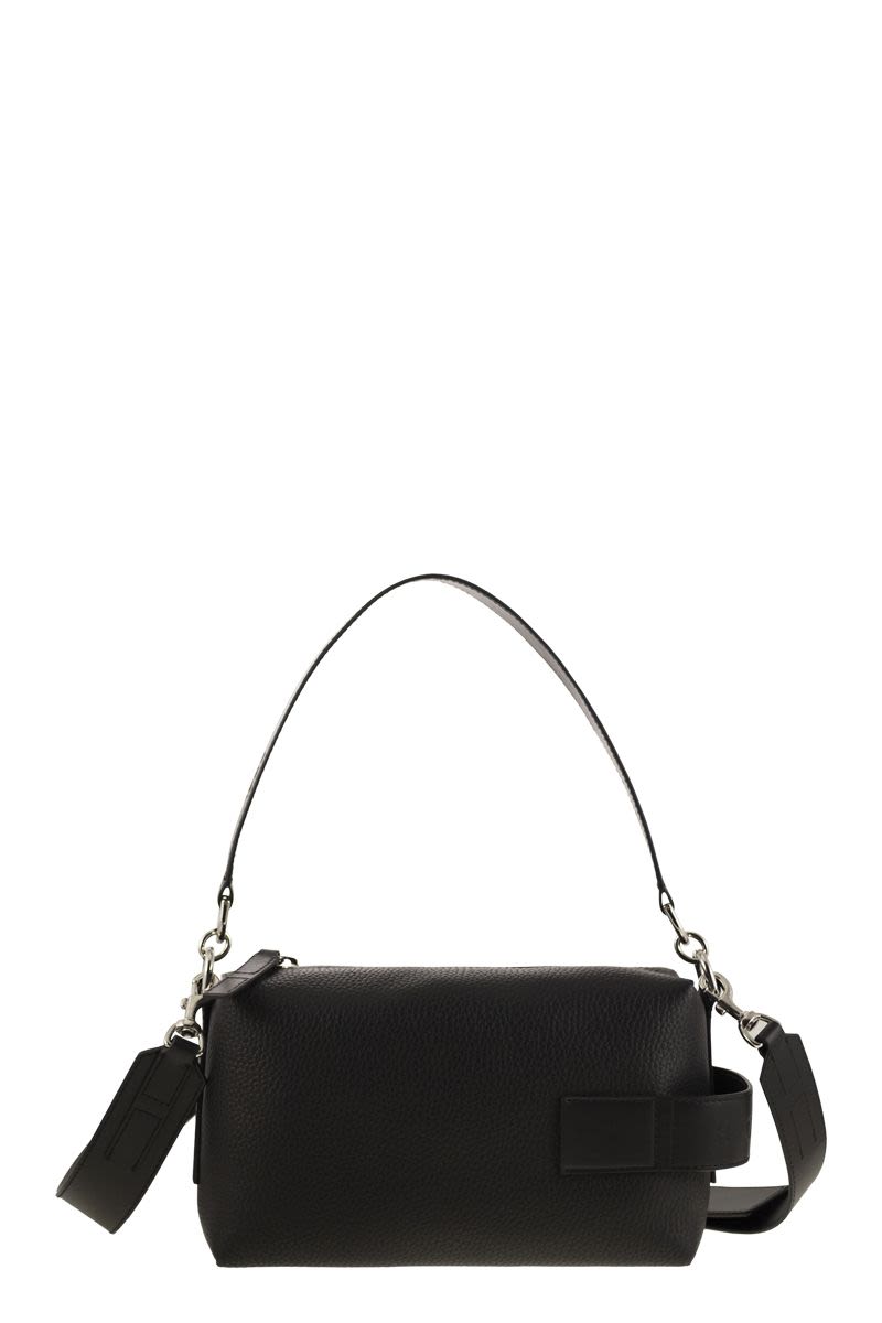 HOGAN Mini Leather Top Zip Satchel