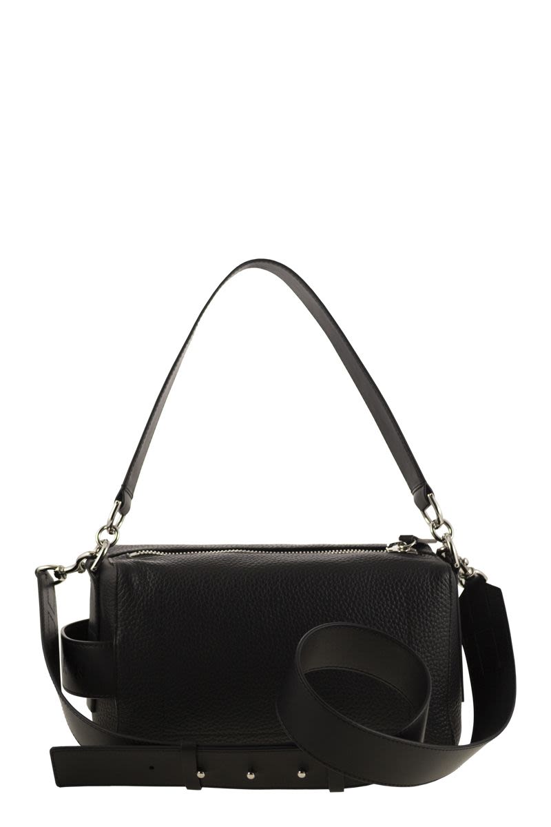 HOGAN Mini Leather Top Zip Satchel