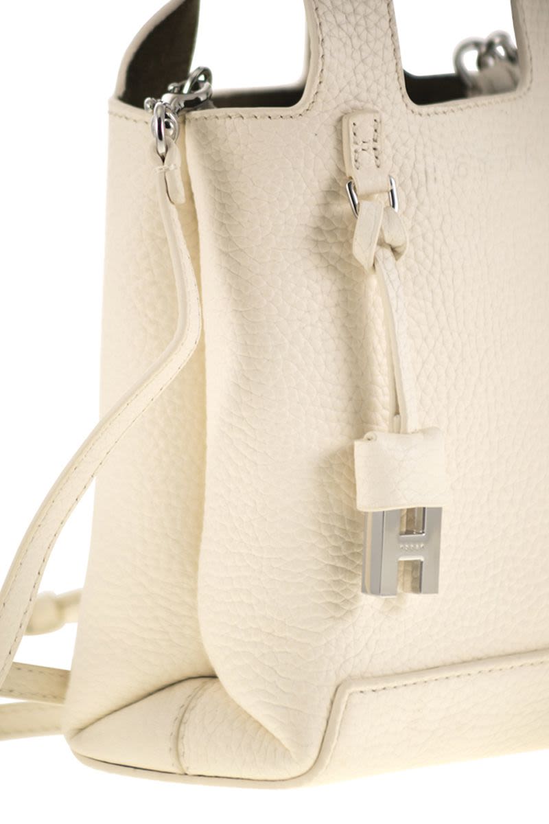 HOGAN Mini Hammered Leather Handbag