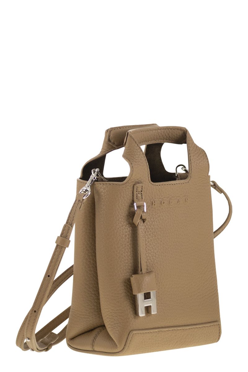 HOGAN Mini Handbag in Hammered Leather