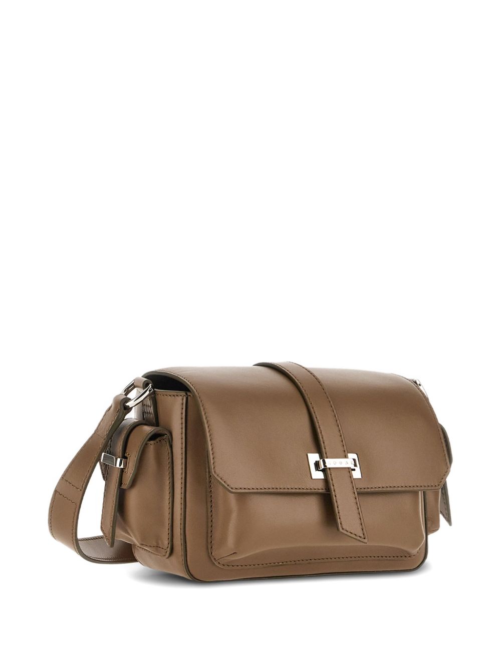 HOGAN Mini Leather Flap Handbag - Compact Elegance