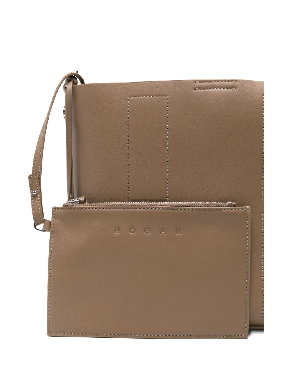 HOGAN Small Leather Hobo Handbag