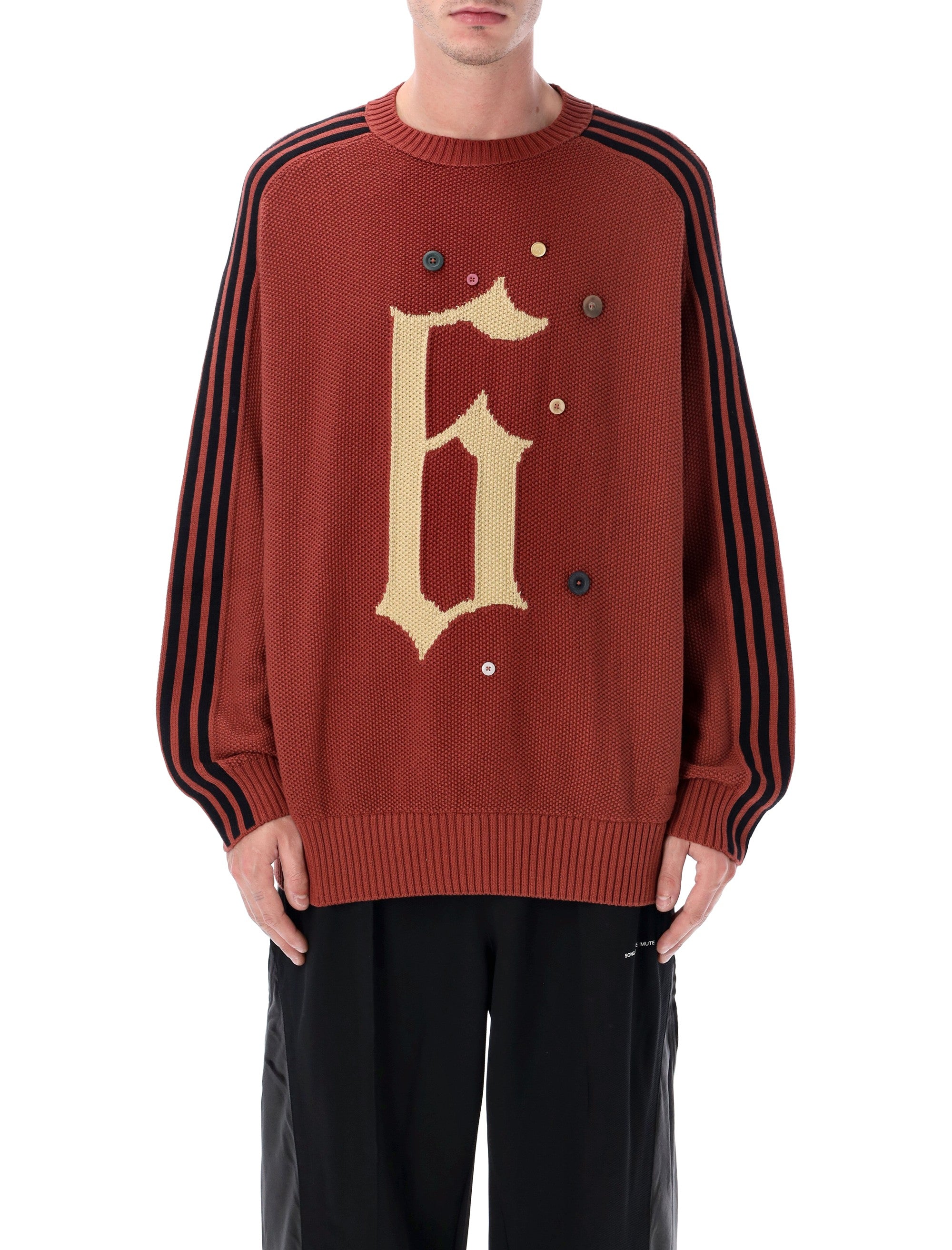 ADIDAS ORIGINALS Oversized Contemporary Knit Sweatshirt - Size L