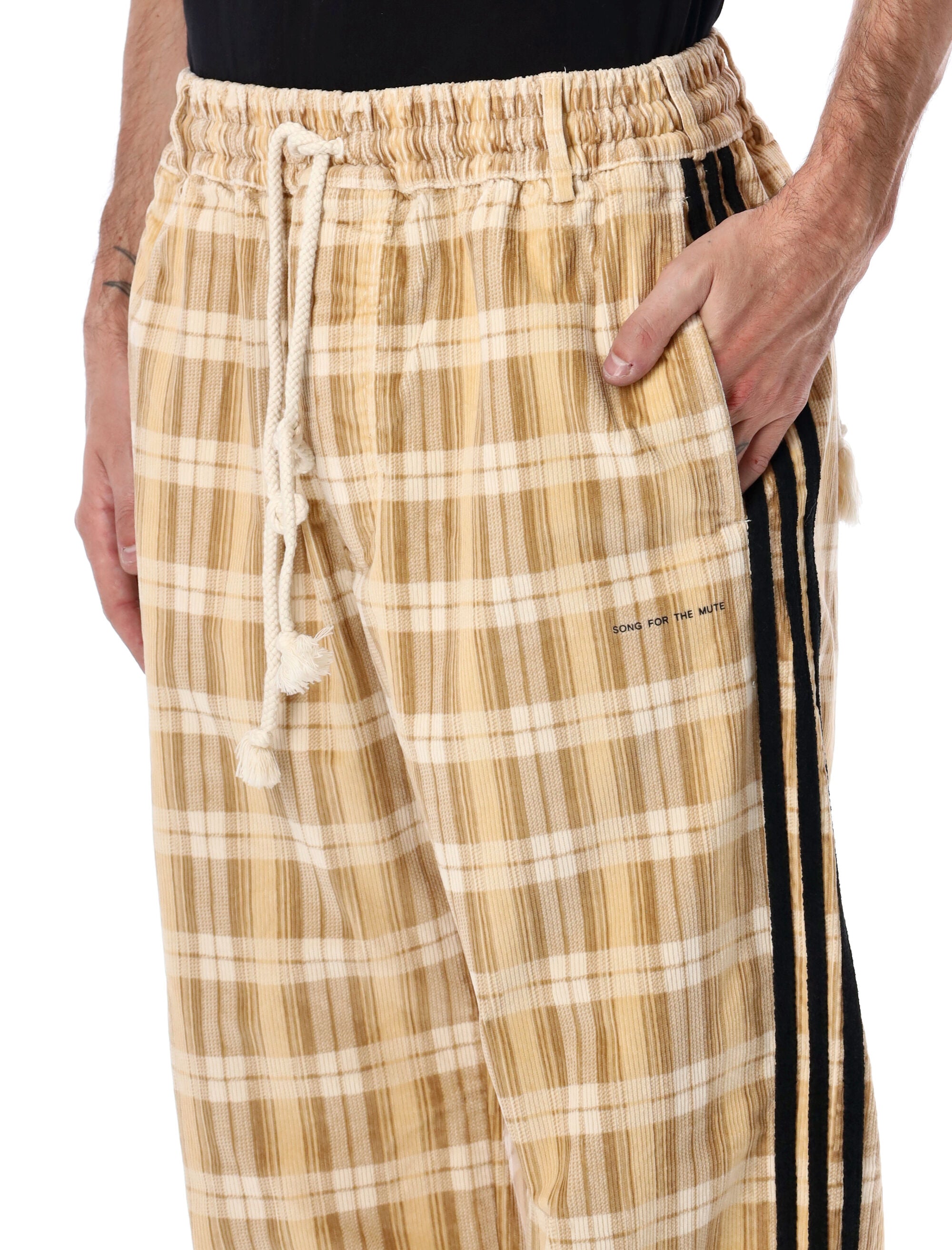 ADIDAS ORIGINALS Plaid Pants - Loose Fit