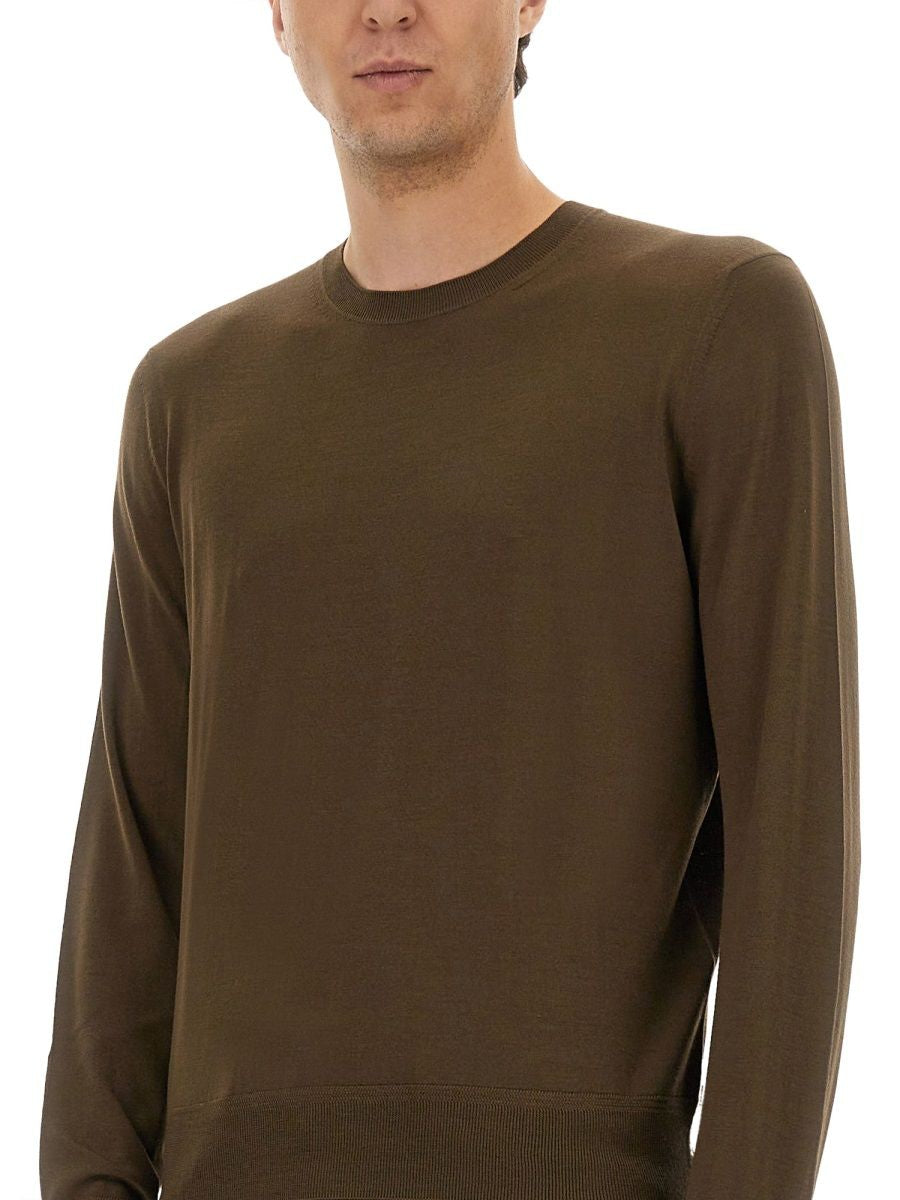 TOM FORD Wool T-Shirt for Men - Fall/Winter 2025