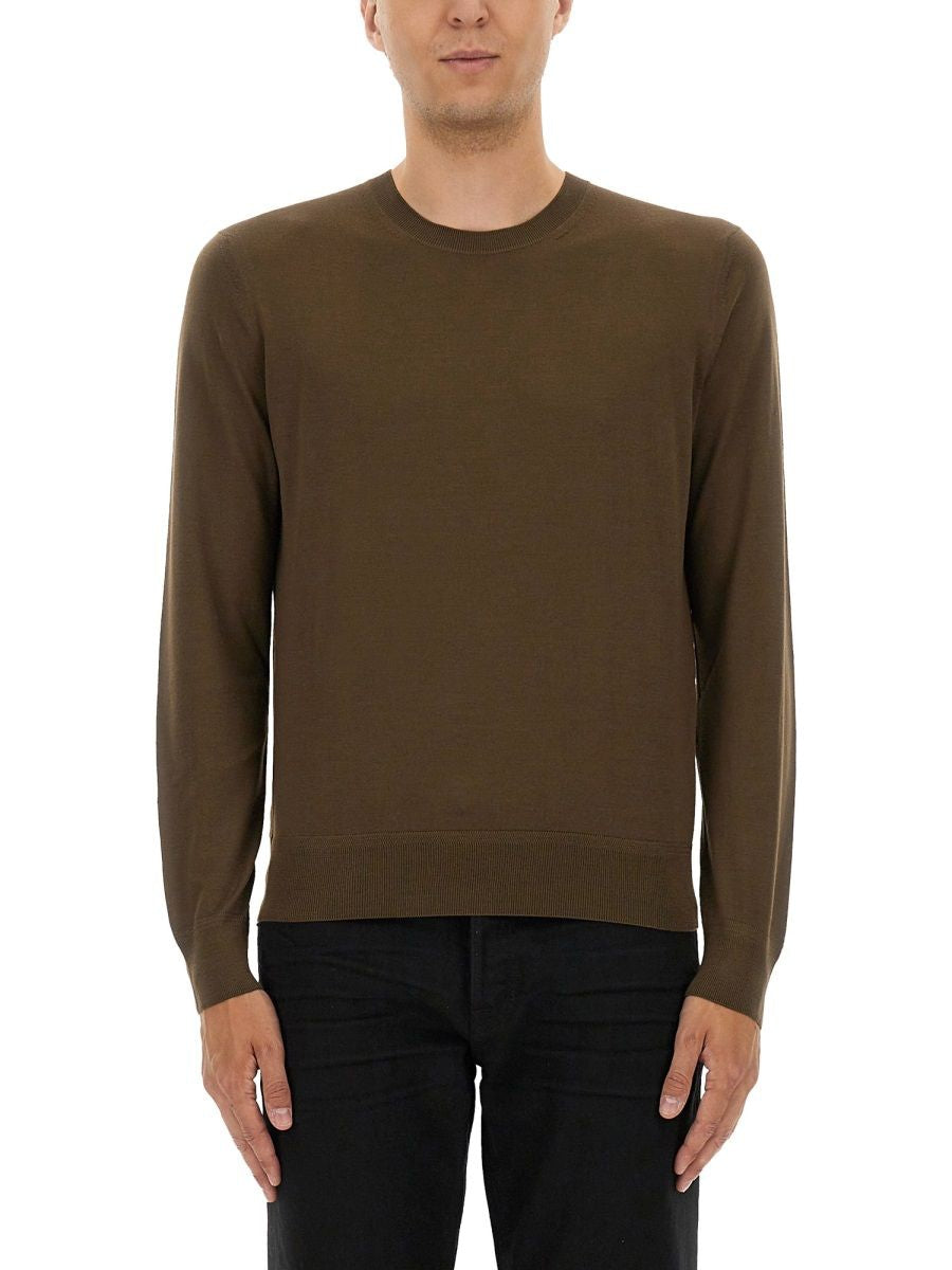 TOM FORD Wool T-Shirt for Men - Fall/Winter 2025