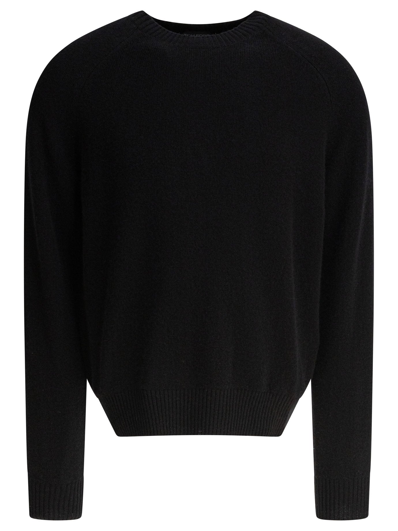 TOM FORD Men's Luxury Wool Cashmere Long Sleeve Crew Neck Knitwear