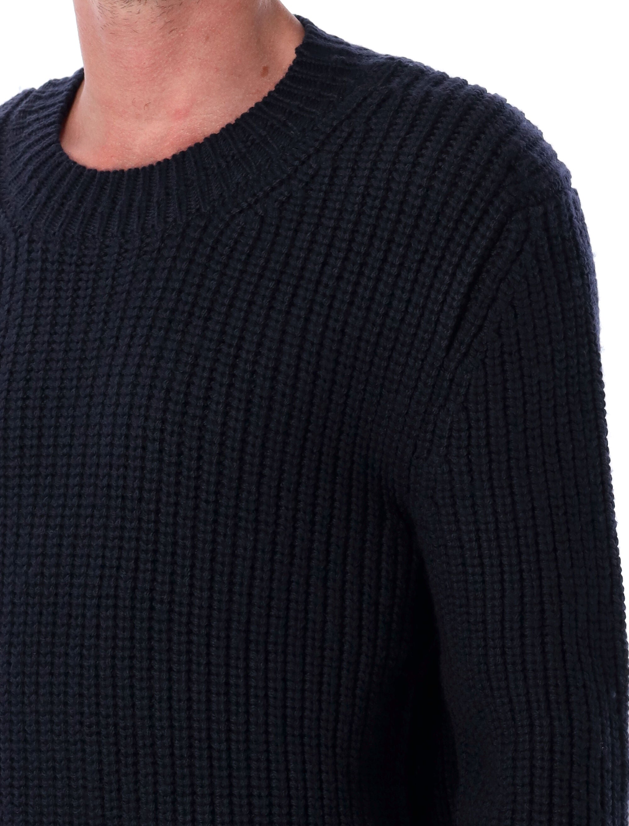 TOM FORD Crew Neck Fisherman Wool Sweater