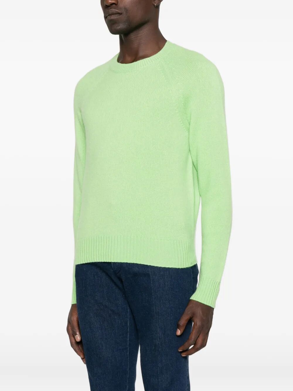 TOM FORD Felted Pure Cashmere Long Sleeves Crew Neck Sweater