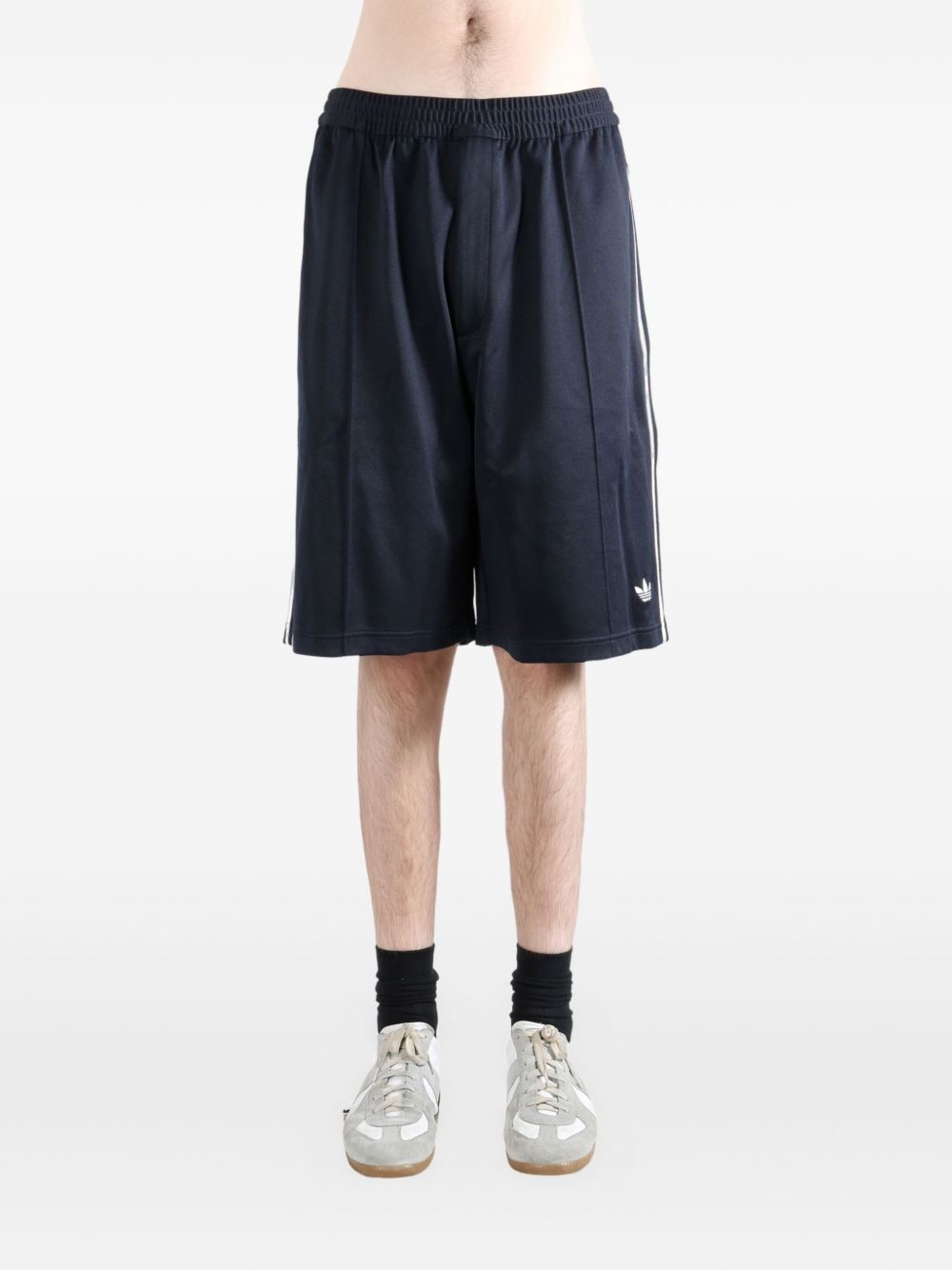 ADIDAS X WALES BONNER Logo Shorts with Stripe Detailing for Men - FW25