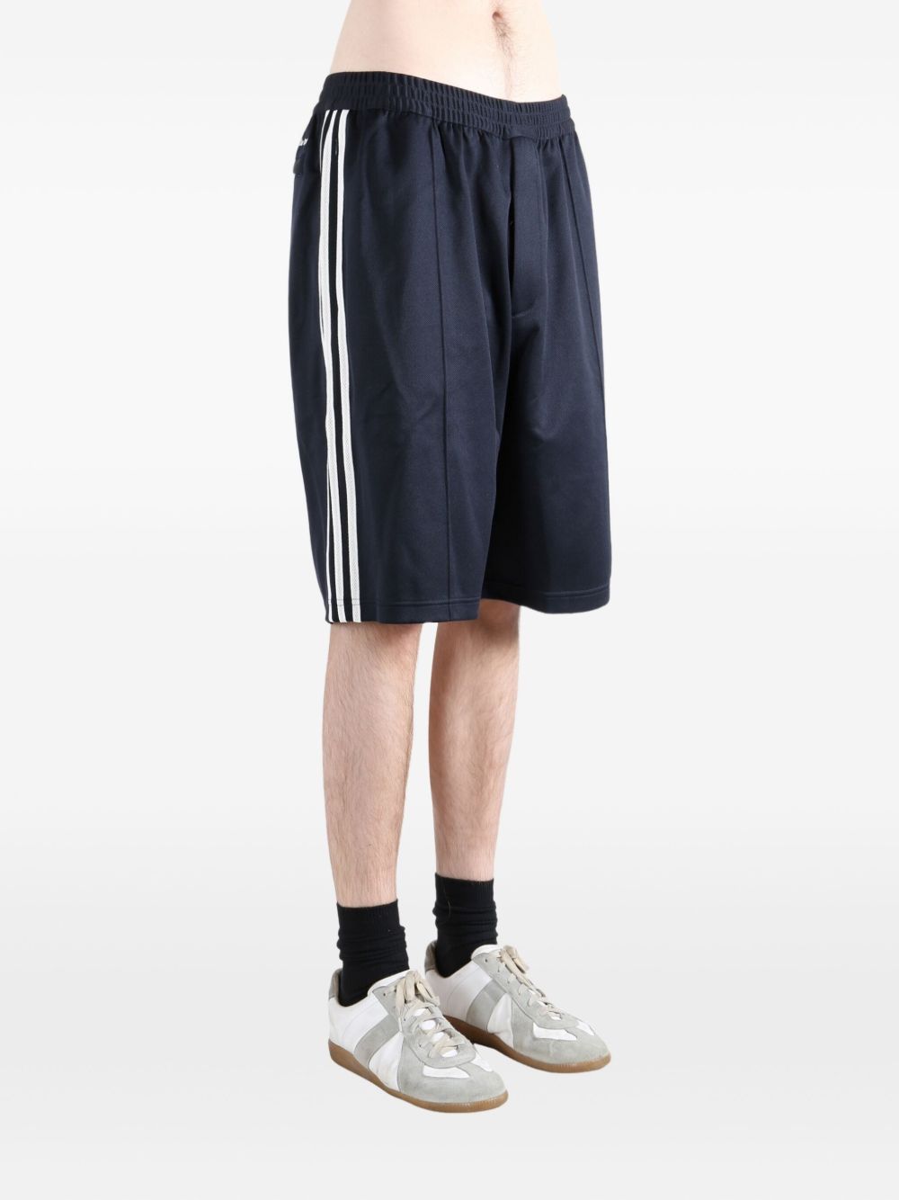 ADIDAS X WALES BONNER Logo Shorts with Stripe Detailing for Men - FW25
