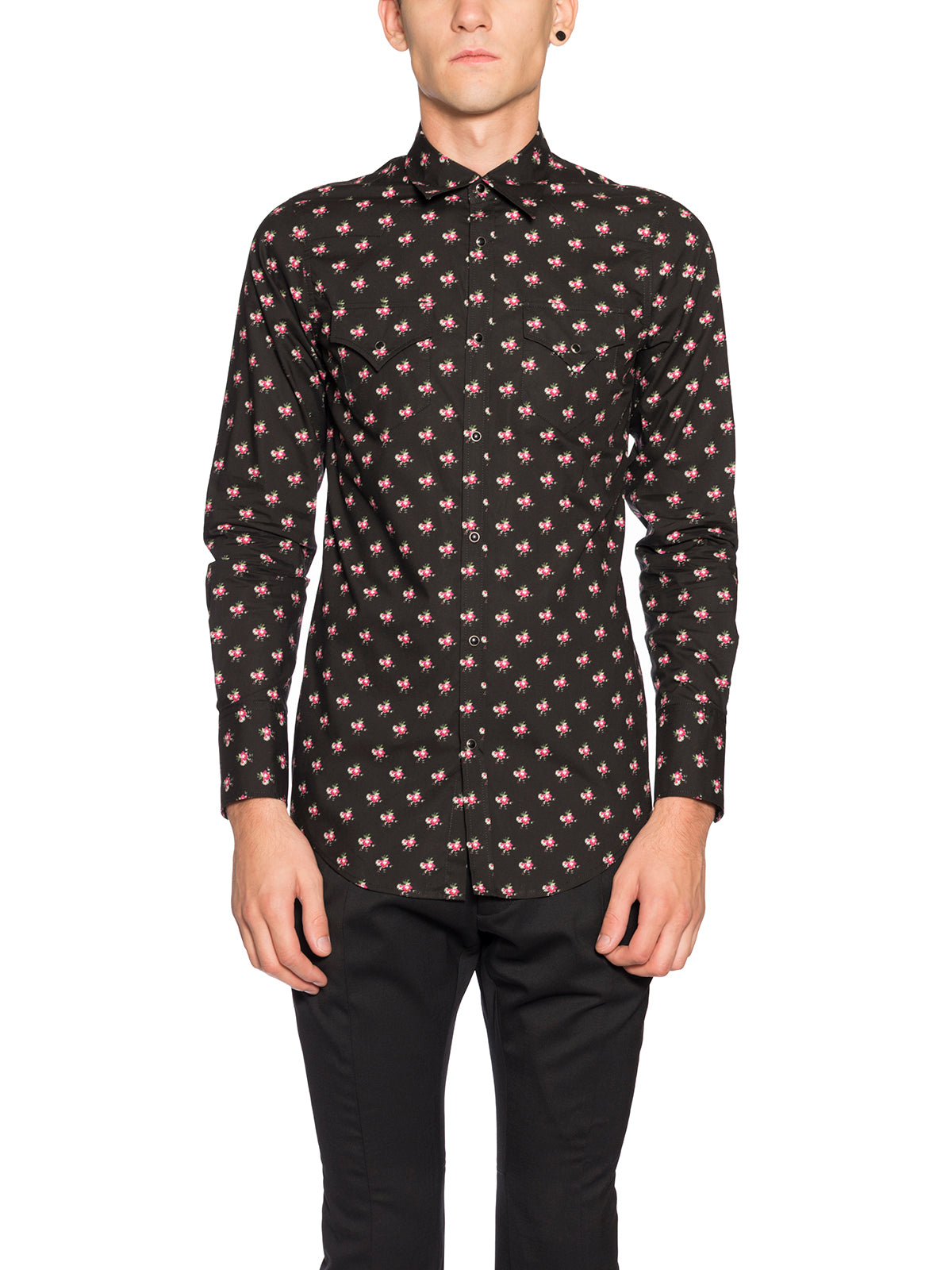 DSQUARED2 Patterned Western Shirt - Size 48