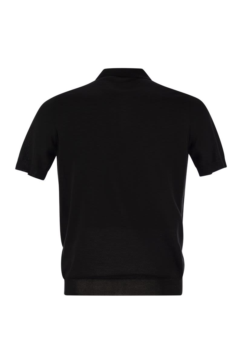 TAGLIATORE Basic Short-Sleeved Cotton Polo Shirt