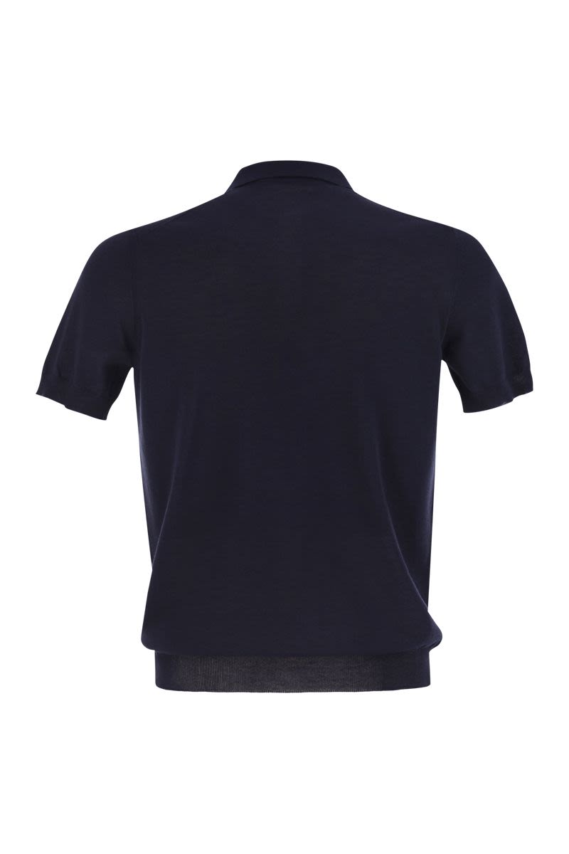 TAGLIATORE Basic Short-Sleeved Cotton Polo Shirt