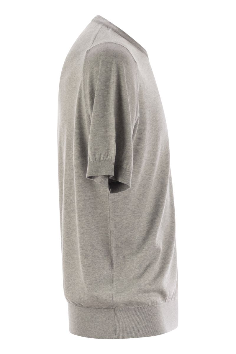 JOHN SMEDLEY Men's Cotton Crew-Neck Sweater