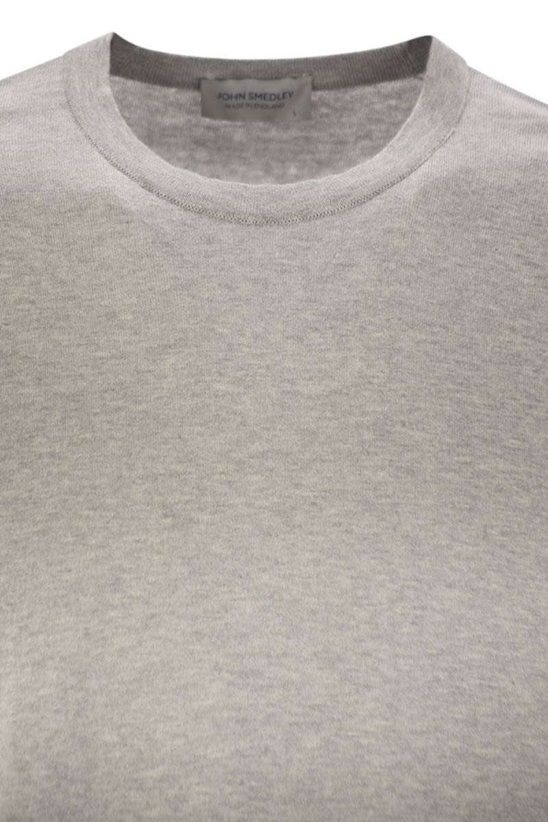 JOHN SMEDLEY Men's Cotton Crew-Neck Sweater