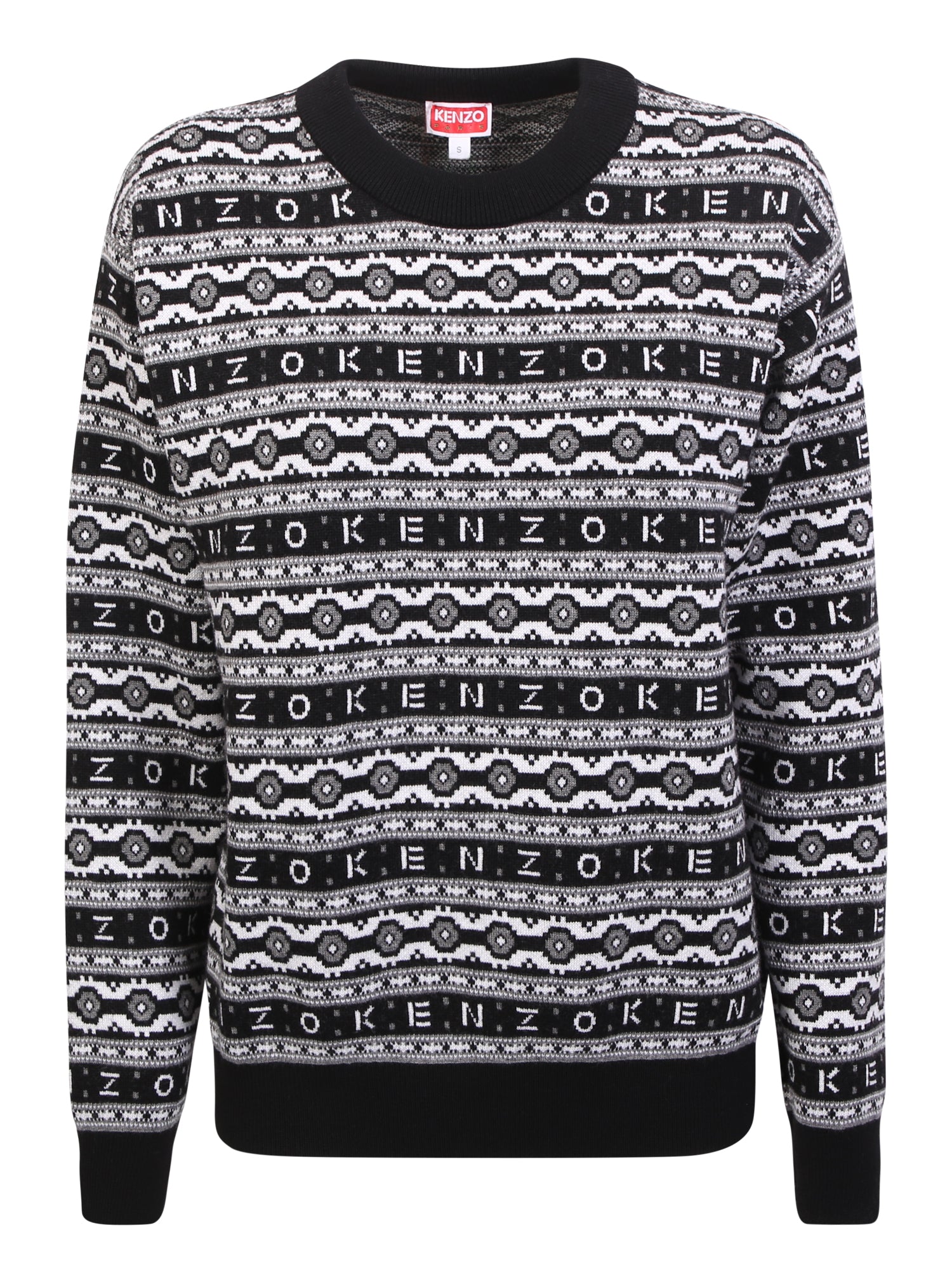 KENZO Elegant Black Knit Pullover for Men