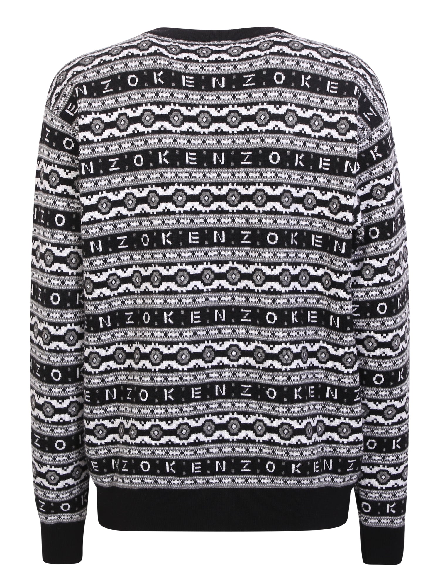 KENZO Elegant Black Knit Pullover for Men