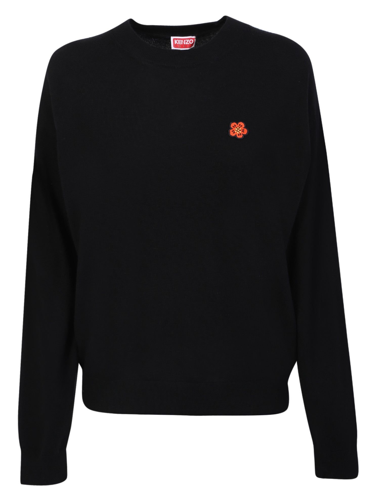 KENZO Elegant Knitwear with Boke Flower Embroidery - Women’s Jumper