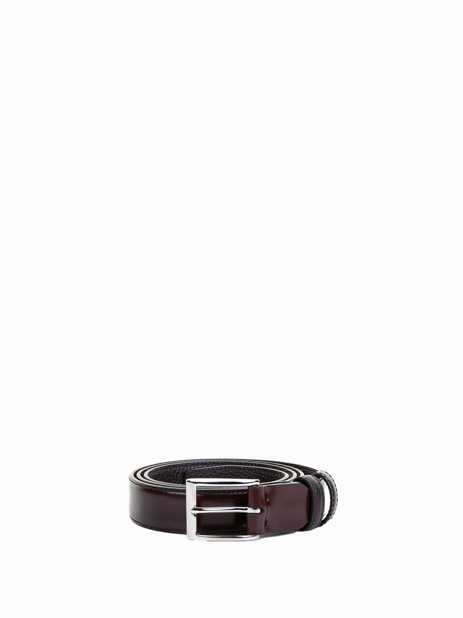 HOGAN Semi-Gloss Leather Belt for Men
