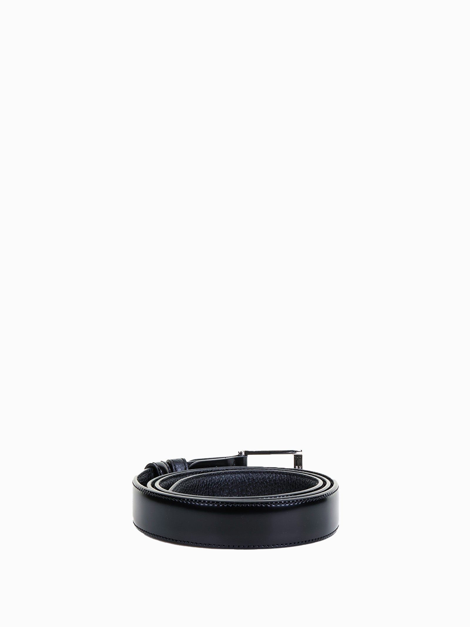 HOGAN Semi-Gloss Leather Belt for Men
