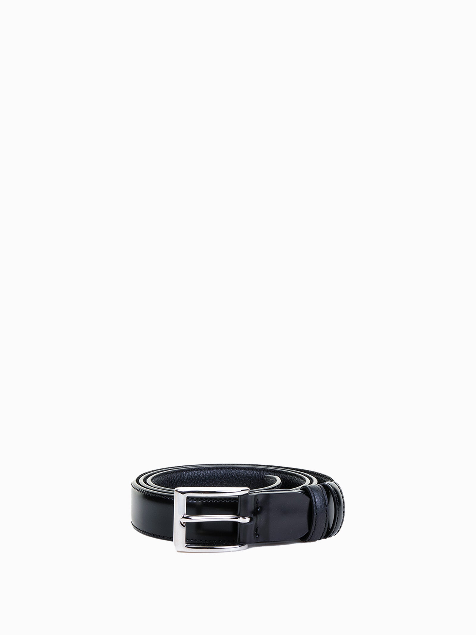 HOGAN Semi-Gloss Leather Belt for Men