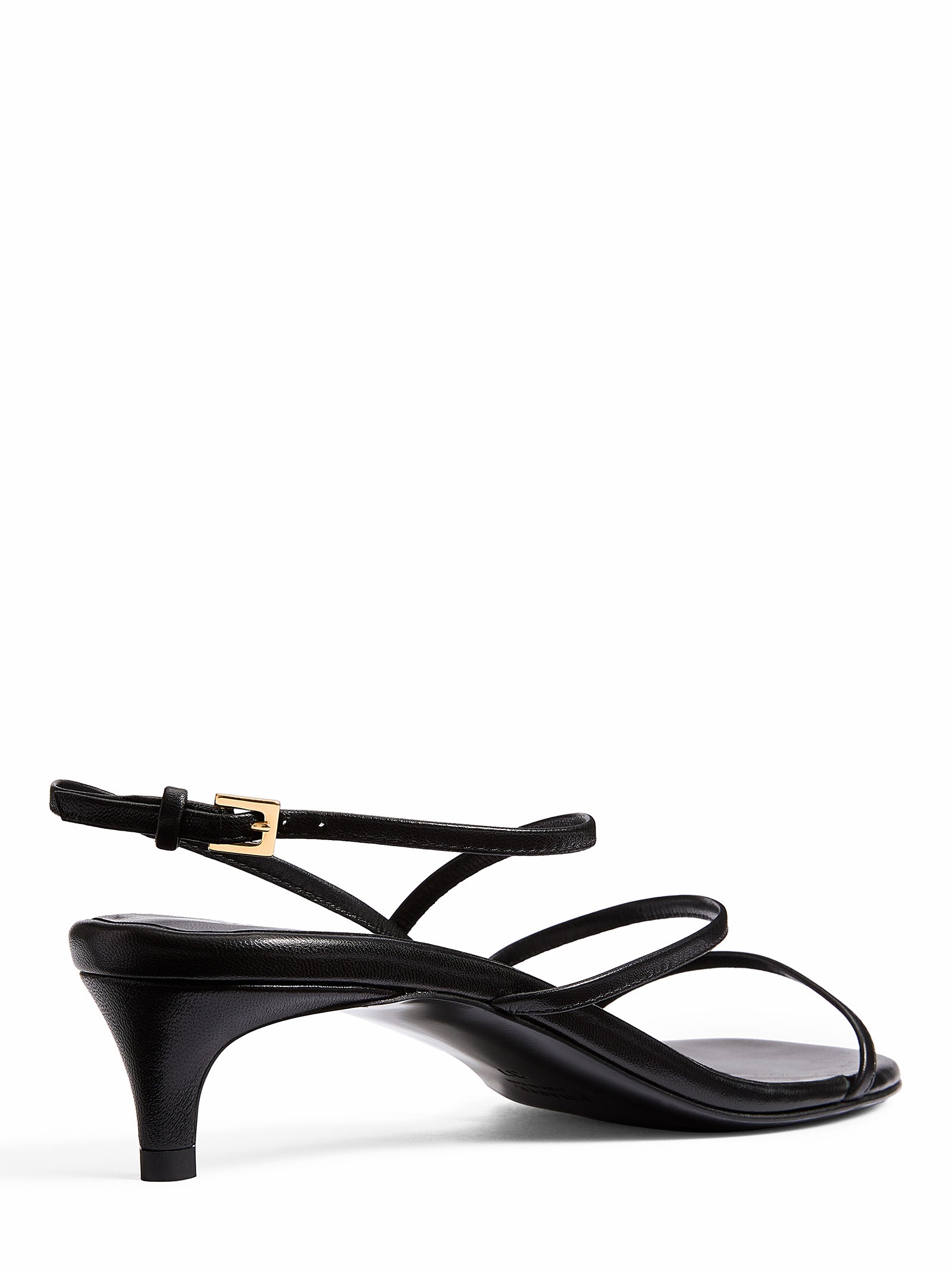 KHAITE NY Khaite Mini Loop Sandals with Kitten Heel