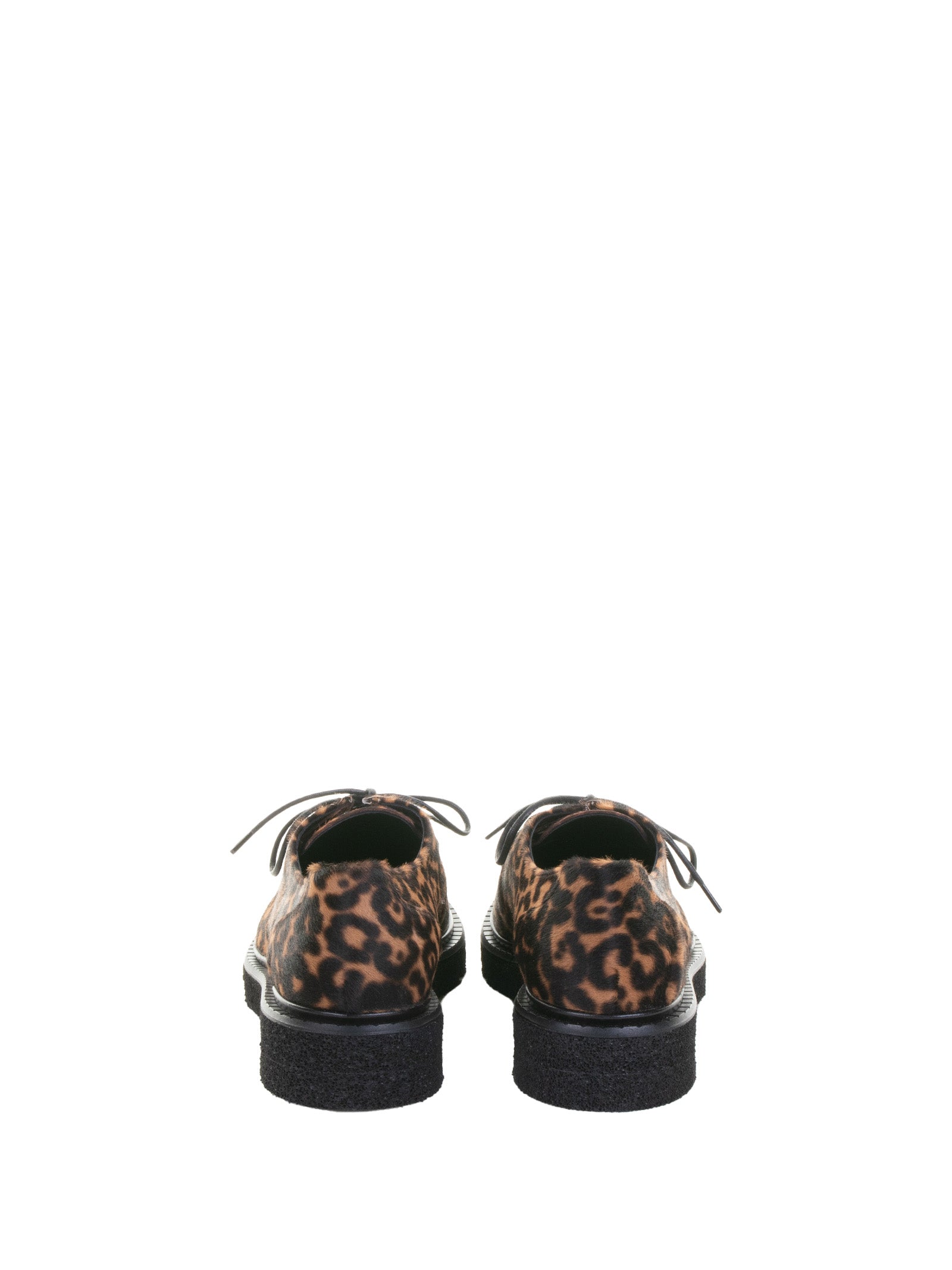 GUGLIELMO ROTTA Leopard Print Lace-Up Moccasins for Women