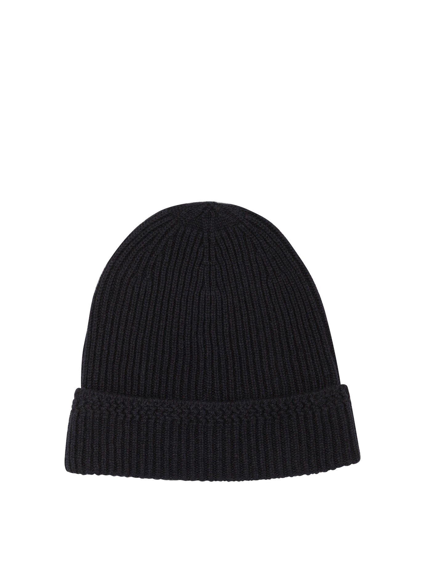 TOM FORD Ribbed Knit Beanie with Front Logo Detail