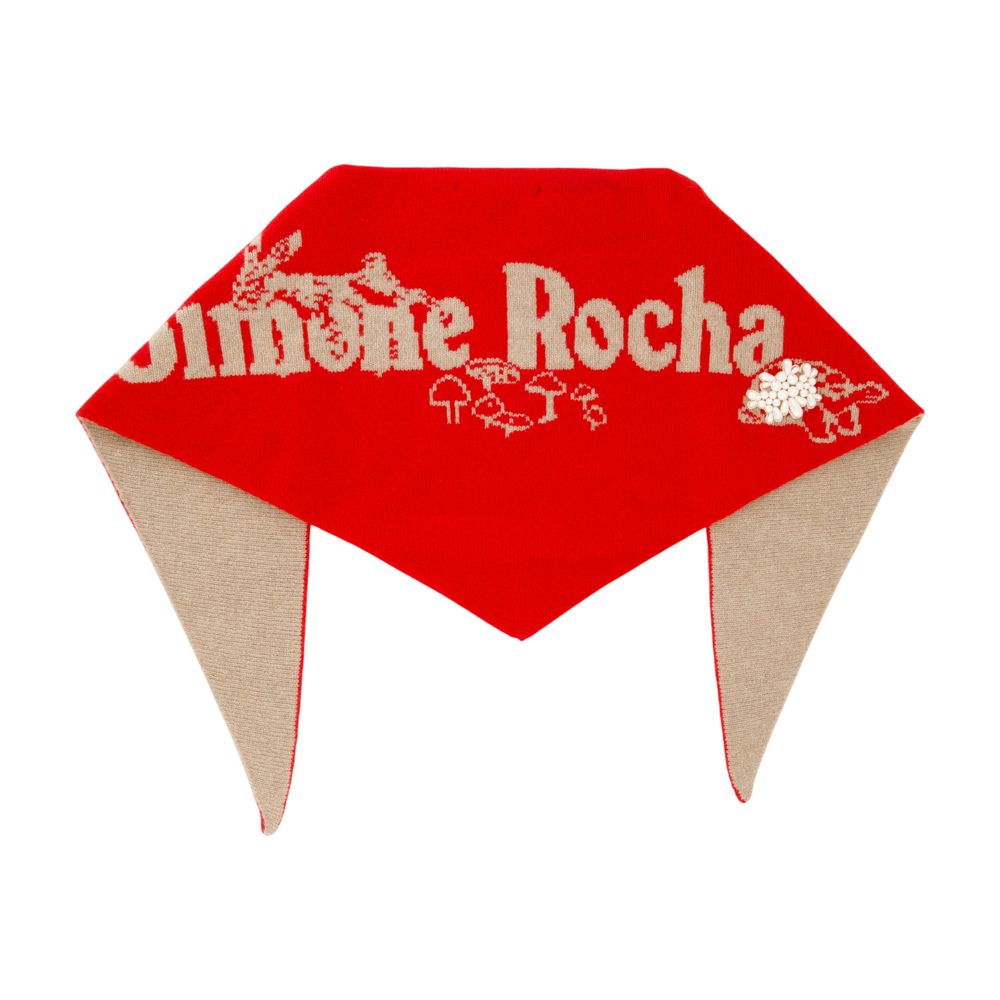 SIMONE ROCHA Logo Knit Scarf