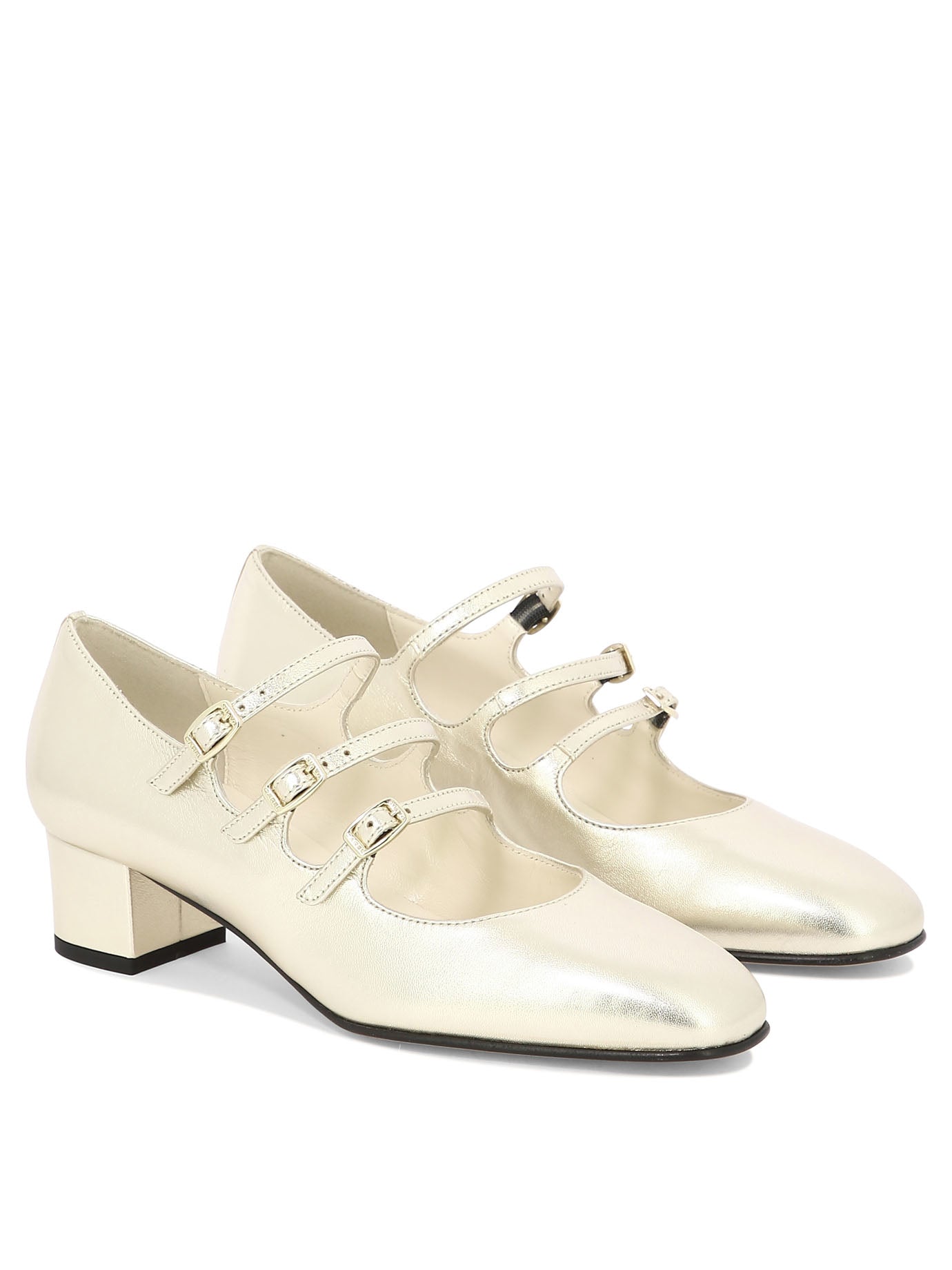 CAREL Elegant Gold Heeled Pumps for Women