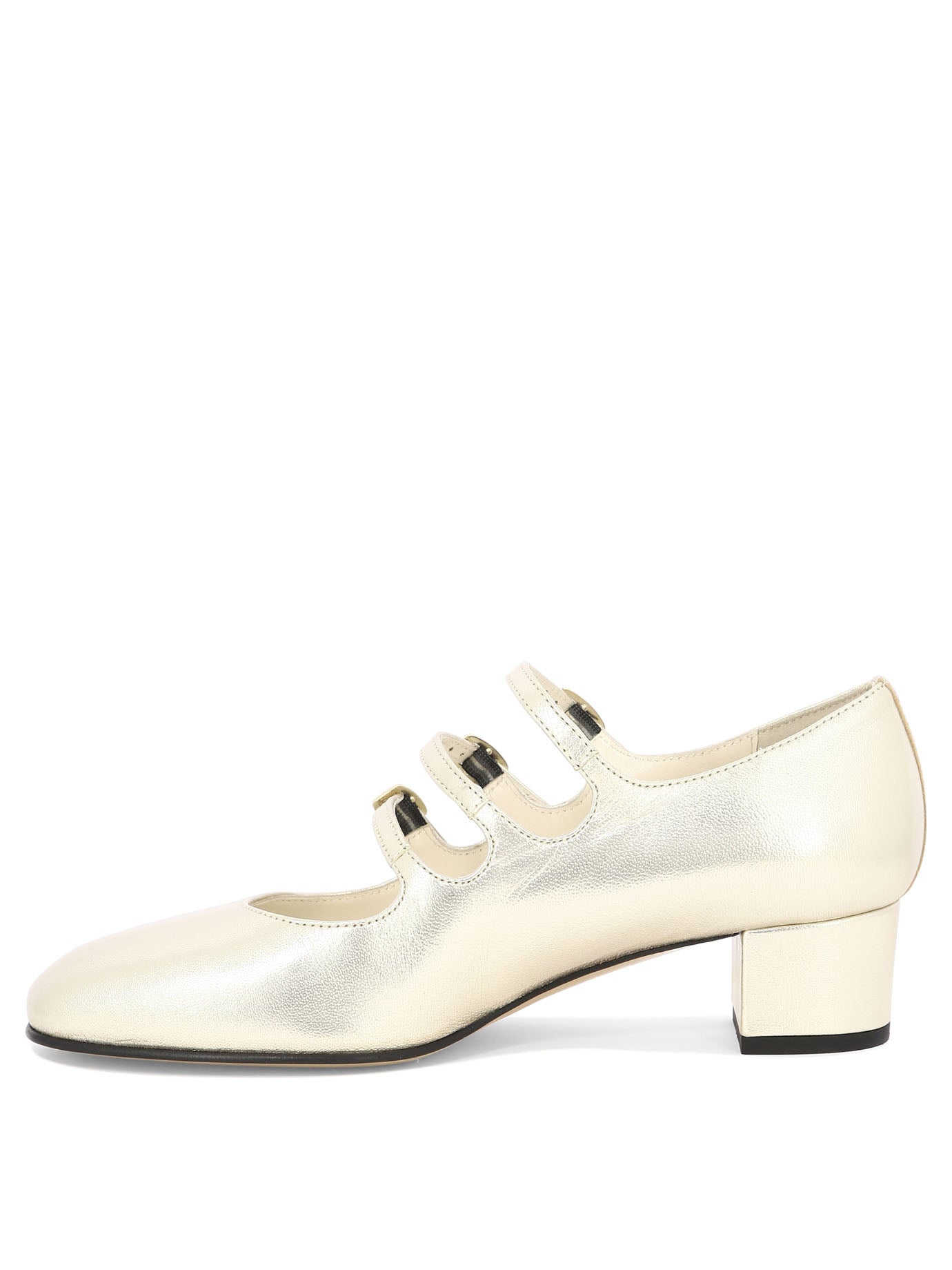 CAREL Elegant Gold Heeled Pumps for Women