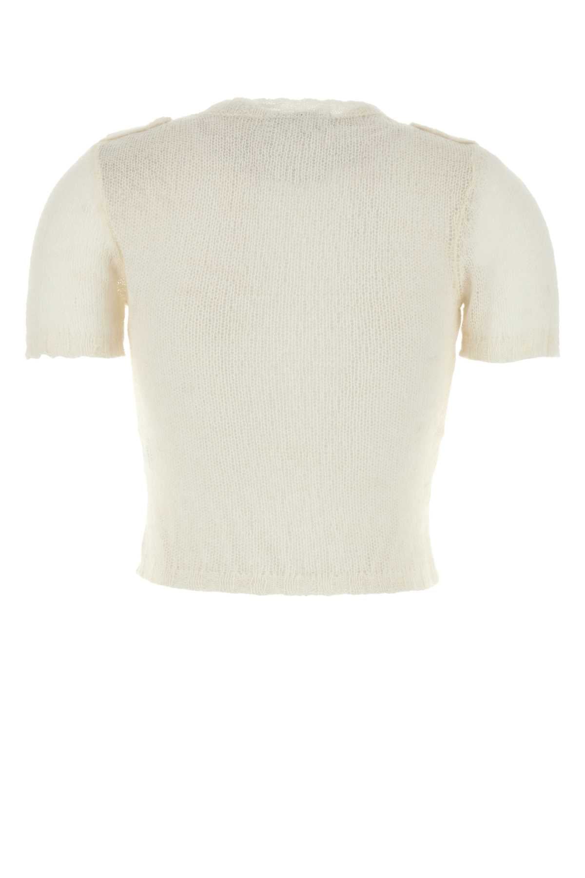GIMAGUAS Ivory Nylon Blend Kiss Sweater