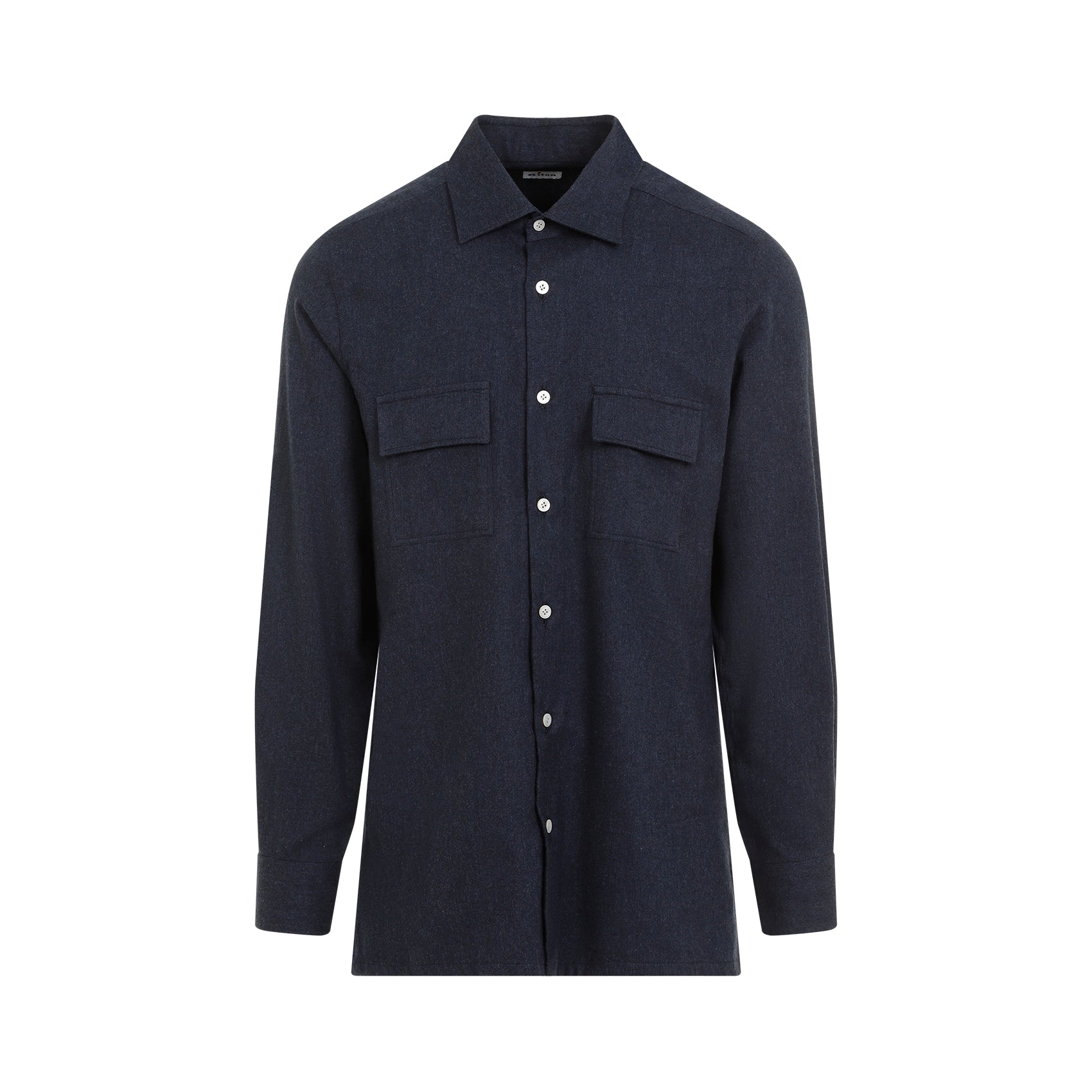 KITON Luxurious Cotton Shirt with Pointed Collar - Fall Winter 24/25
