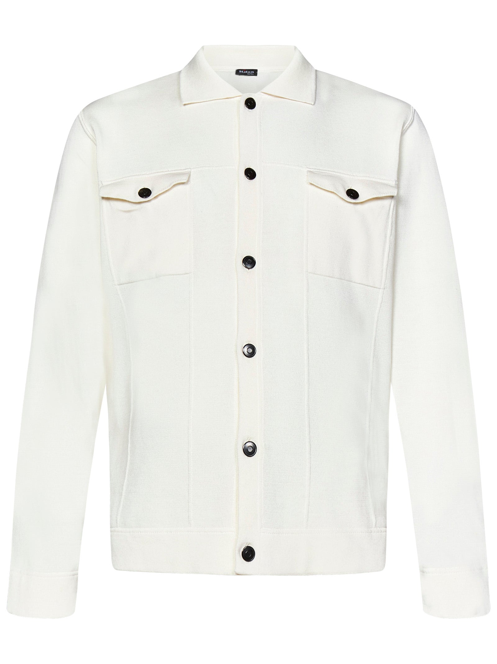 KITON Stylish Cotton Knit Jacket for M Size