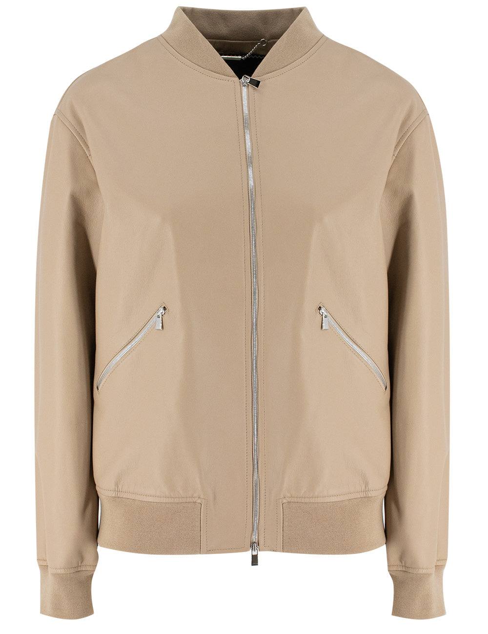 KITON Iconic Leather Bomber Jacket for Women