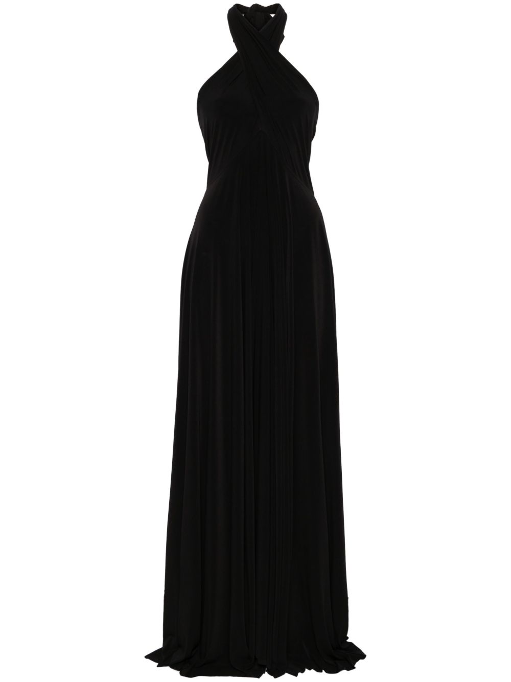 NORMA KAMALI Convertible Long Dress with Asymmetric Hem