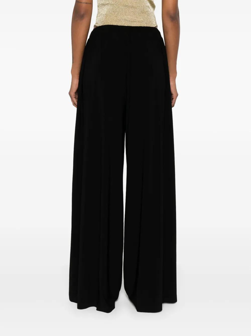 NORMA KAMALI High-Waisted Wide Leg Trousers for Women