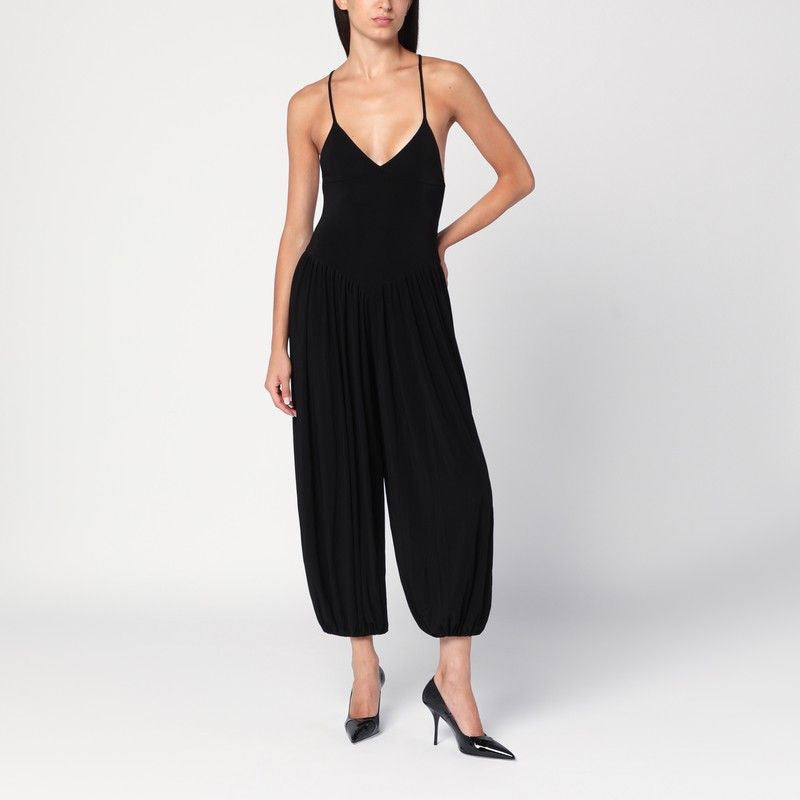 NORMA KAMALI Women's Kelly Jumpsuit with Pleated Blouson Leg