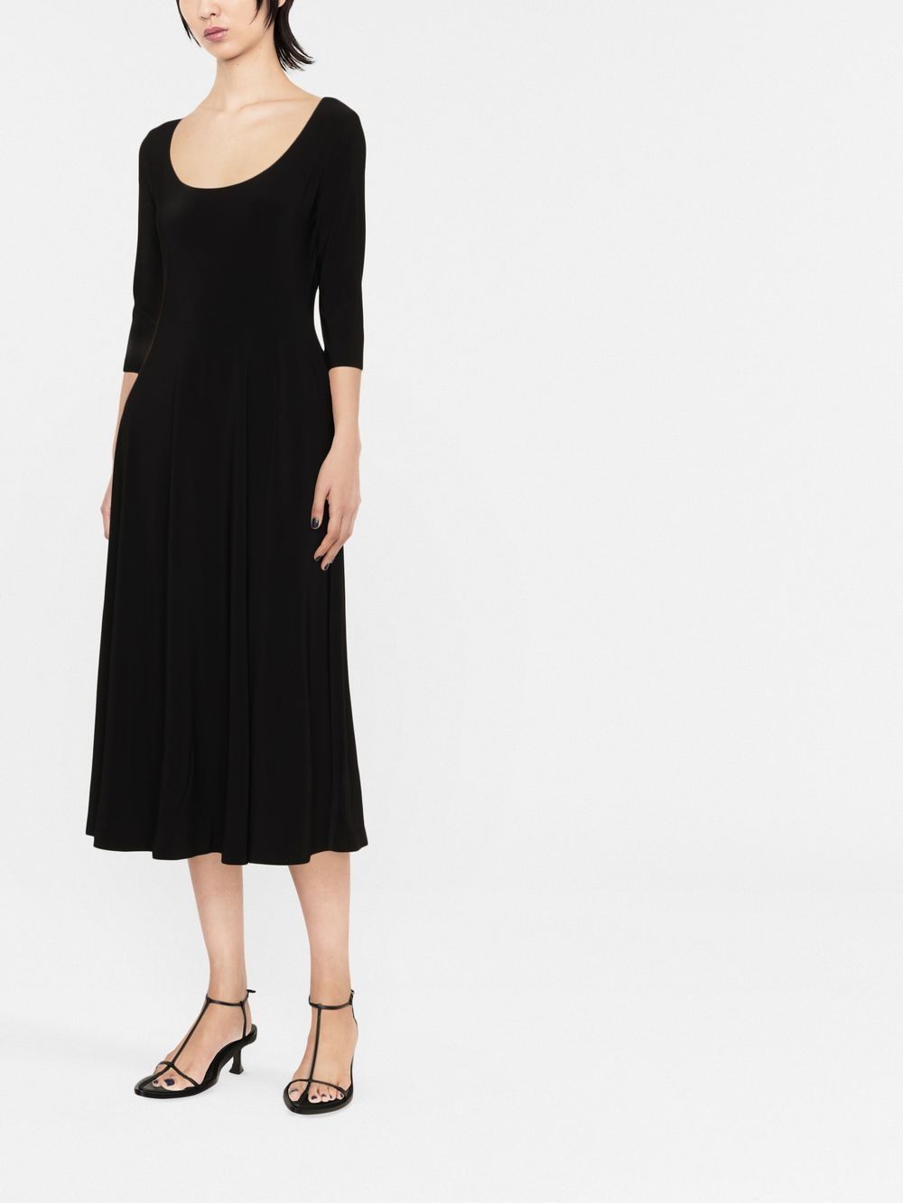 NORMA KAMALI Elegant Flared Midi Dress