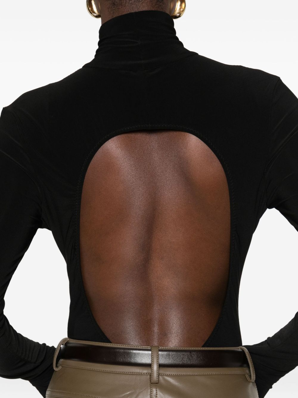 NORMA KAMALI Turtleneck Long Sleeve Bodysuit