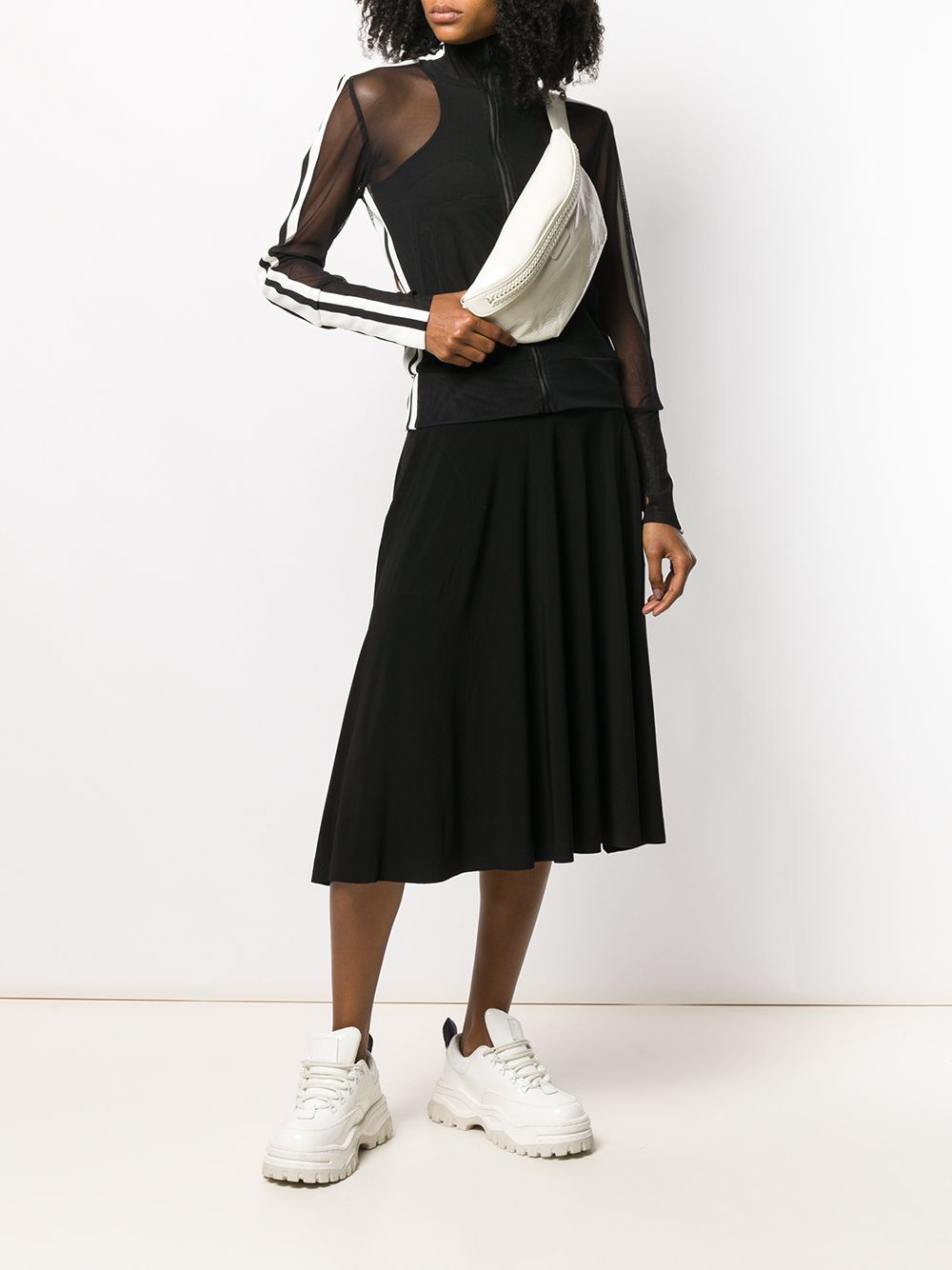 NORMA KAMALI Flared T-Shirt Skirt