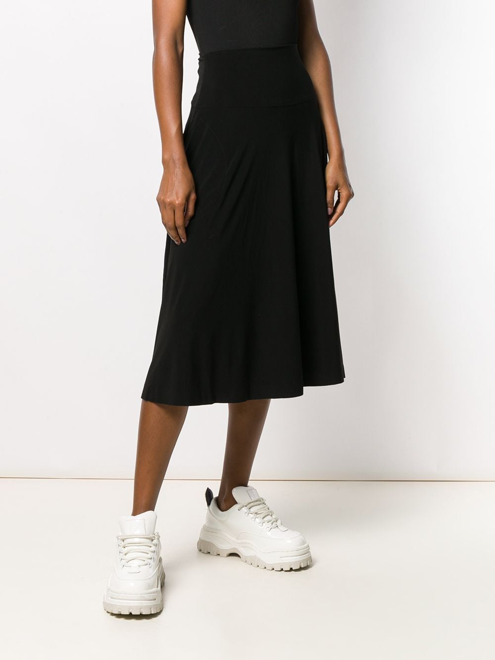 NORMA KAMALI Flared T-Shirt Skirt