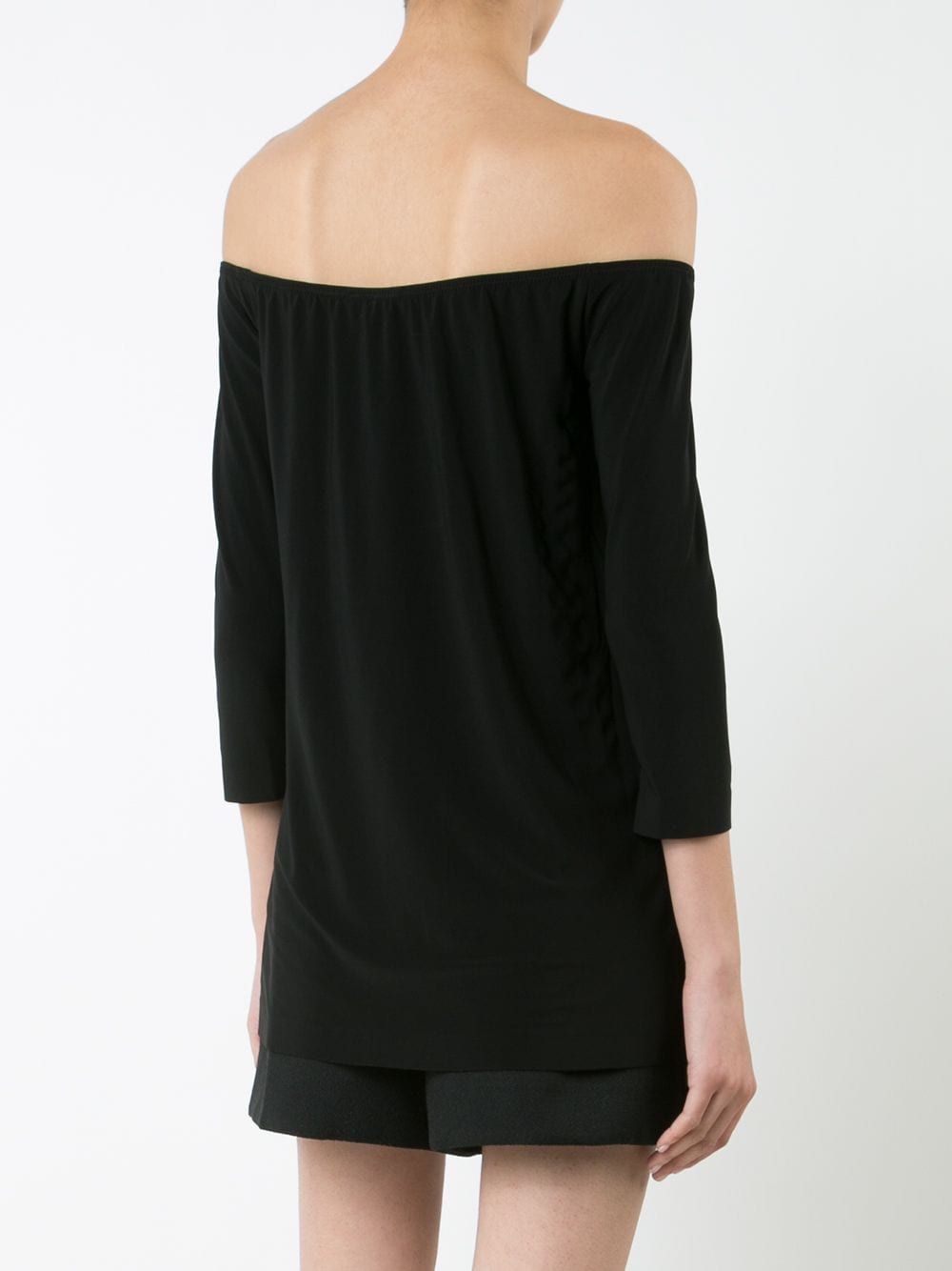 NORMA KAMALI Off Shoulder Mini T-Shirt Top