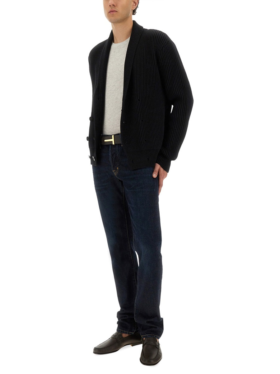 TOM FORD Luxury Wool and Silk Blend Sweater for Men