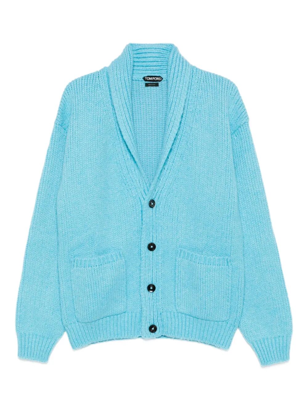 TOM FORD Cashmere Scarf Collar Cardigan for Men - FW25