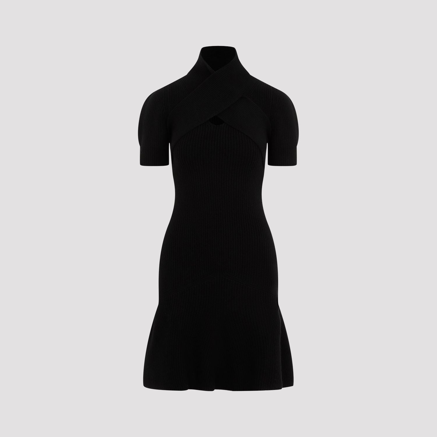 PATOU Draped Wool Blend Dress