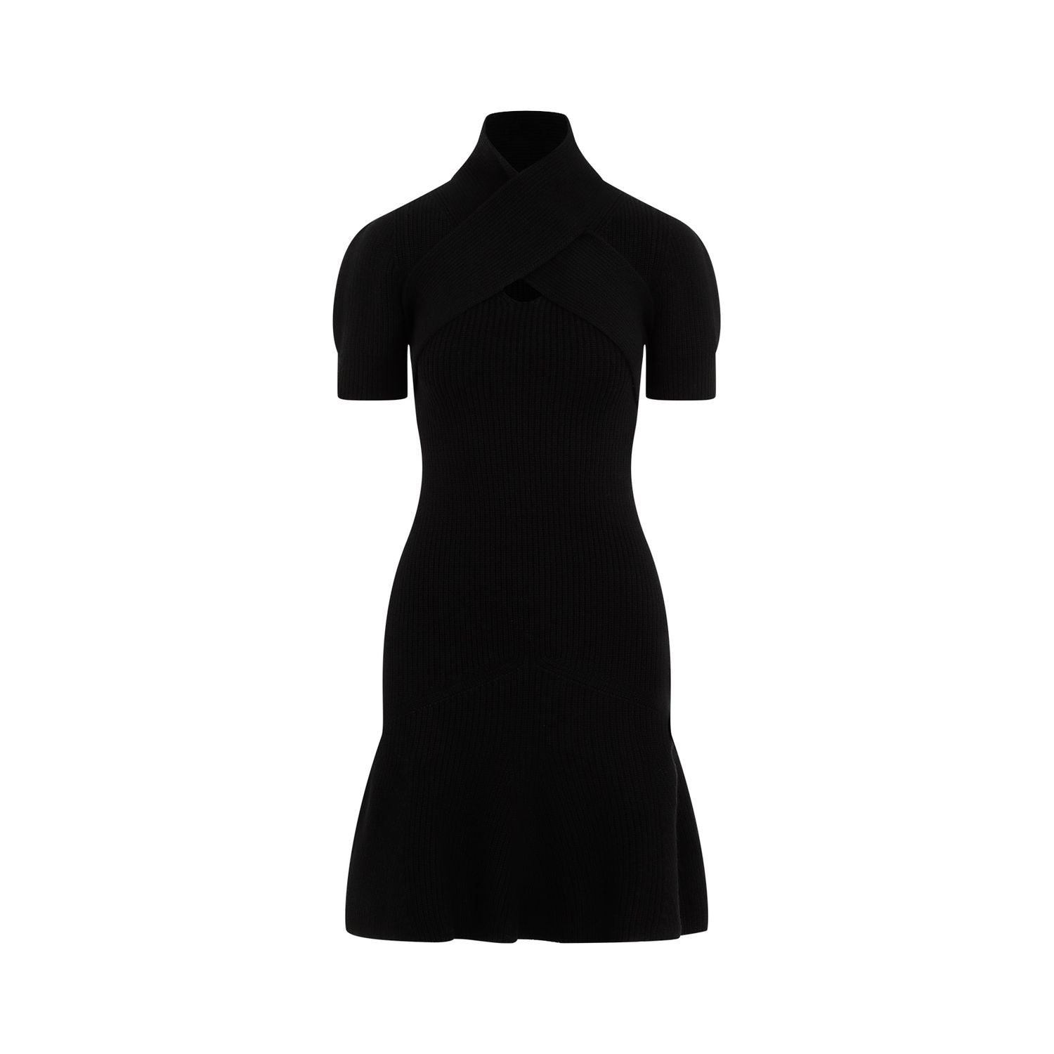 PATOU Draped Wool Blend Dress