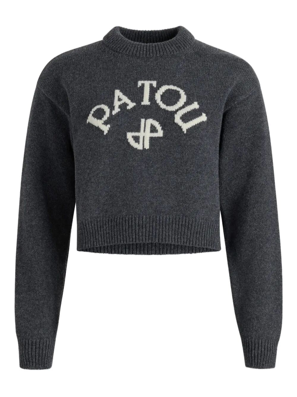 PATOU Logo and Monogram Intarsia Wool and Cashmere Jumper